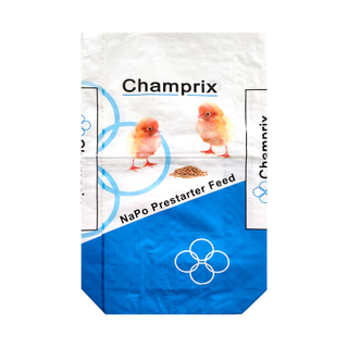 25kg PP Block Bottom Laminated Woven Bag for Animal Feed